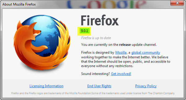   Mozilla Firefox 2012
