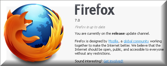      Mozilla FireFox 7.0
