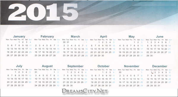 2015 تقويم