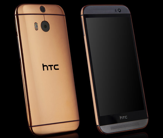 بالصور والفيديو : نسخة من الذهب عيار 24 لهاتف HTC One M8