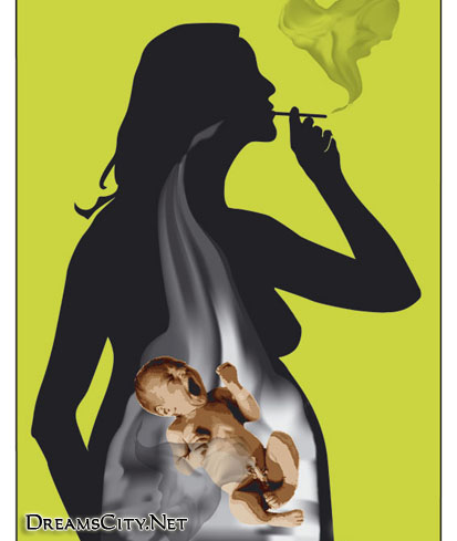 The risk of smoking on the fetus