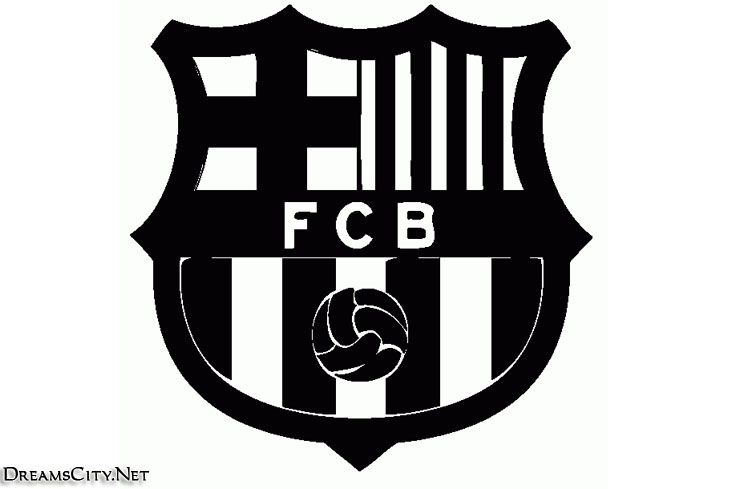 barcelona logo black and white04